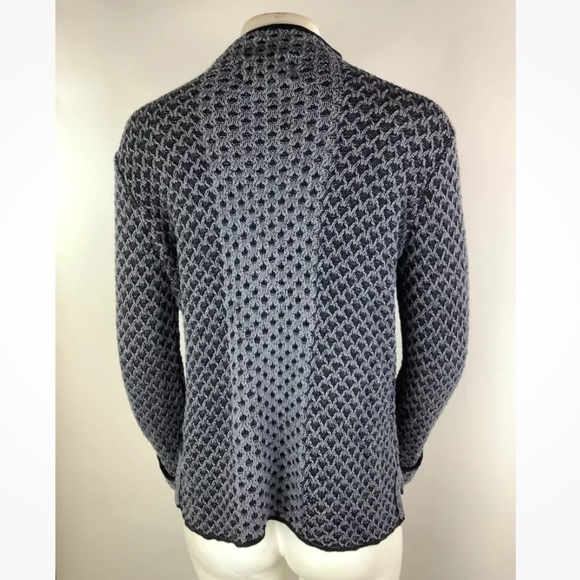 Habitat Sz XS Waffle Knit Pullover Sweater Blue 100% Cotton Mock Neck - Picture 4 of 6